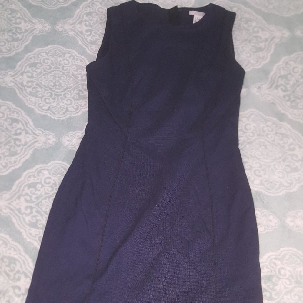 Navy Blue Sleeveless Dress